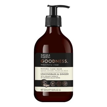 BAYLIS & HARDING GOODNESS LEMONGRASS & GINGER rankų prausiklis, 500 ml