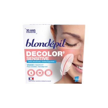 BLONDEPIL DECOLOR SENSITIVE veido plaukelių balinamasis kremas (2 x 25 ml)