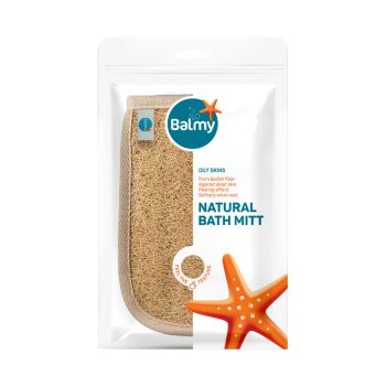 BALMY NATUREL LOOFAX kūno kempinė pirštinė
