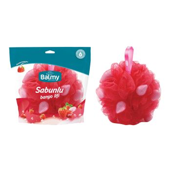 BALMY NATUREL STRAWBERRY plaušinė su muilo gabaliukais