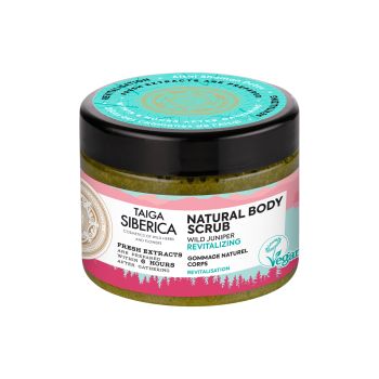TAIGA SIBERICA NATURAL BODY REVITALIZING kūno šveitiklis, 300 ml