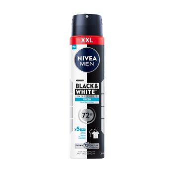 NIVEA MEN BLACK & WHITE INVISIBLE FRESH purškiamasis dezodorantas, 250 ml