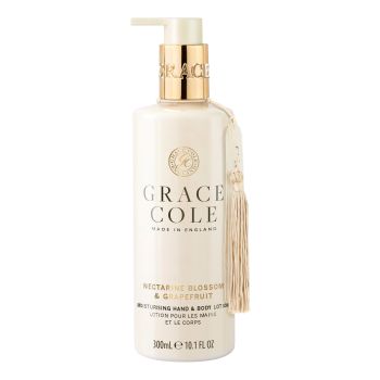 GRACE COLE NECTARINE BLOSSOM & GRAPEFRUIT rankų ir kūno losjonas, 300 ml