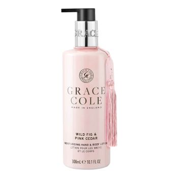 GRACE COLE WILD FIG & PINK CEDAR MOISTURISING rankų ir kūno losjonas, 300 ml