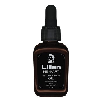 LILIEN MEN-ART BLACK barzdos ir plaukų aliejus, 30 ml