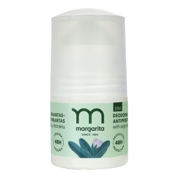MARGARITA 2in1 dezodorantas - antiperspirantas su šalavijų ekstraktu, 50 ml