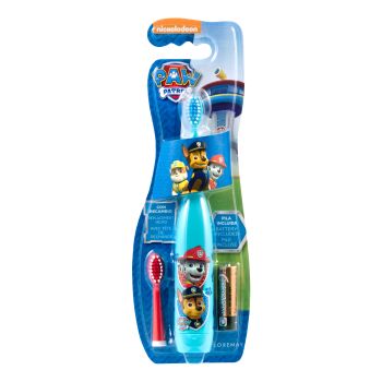 PAW PATROL SOFT elektrinis dantų šepetėlis, šepetėlio antgalis, baterija