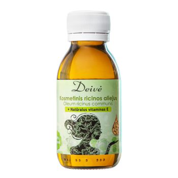 DEIVĖ kosmetinis ricinų aliejus su vitaminu E, 100 ml