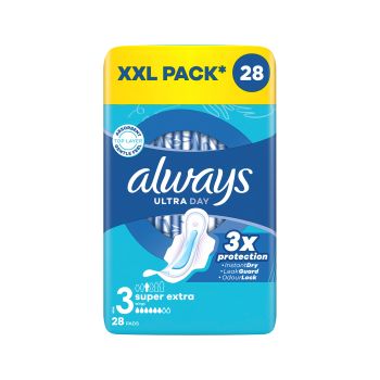 ALWAYS ULTRA DAY SUPER EXTRA higieniniai paketai (28 vnt.)