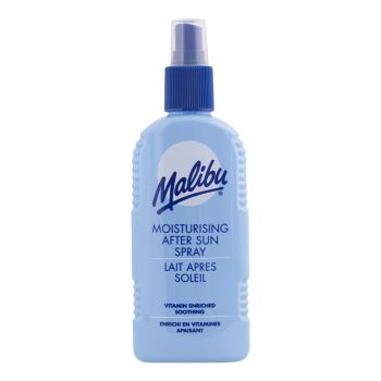 MALIBU MOISTURISING purškiamasis drėkinamasis pienelis po deginimosi, 200 ml