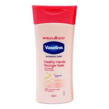 VASELINE HEALTHY HANDS STRONGER NAILS rankų ir nagų kremas, 200 ml