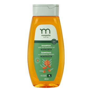 MARGARITA plaukų šampūnas su šaltalankių aliejumi, 400 ml