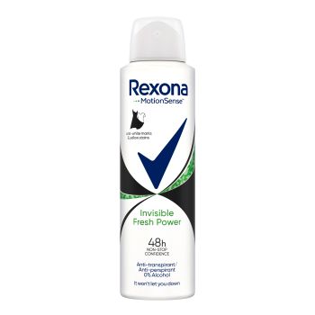 REXONA INVISIBLE FRESH POWER purškiamasis dezodorantas antiperspirantas, 150 ml
