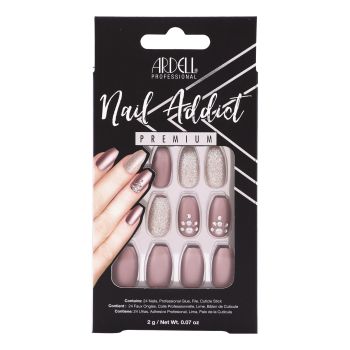 ARDELL ADDICT PREMIUM METALLIC LILAC PEARL priklijuojami nagai