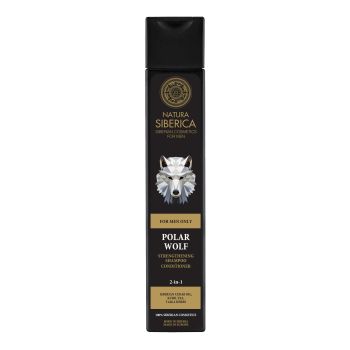 NATURA SIBERICA MEN POLAR WOLF 2 IN 1 vyrų plaukų šampūnas ir kondicionierius, 250 ml