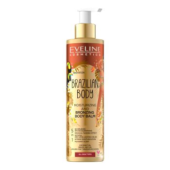 EVELINE BRAZILIAN MOISTURIZING AND BRONZING tonuojamasis kūno balzamas, 200 ml