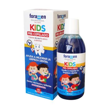FORAMEN KIDS PRE-BRUSHING vaikų burnos skalavimo skystis prieš dantų valymą, 500 ml