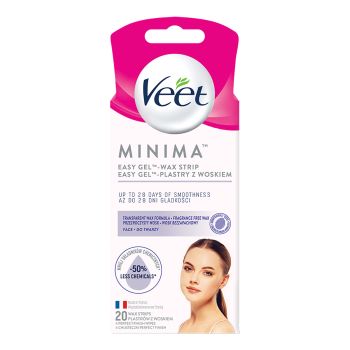 VEET MINIMA veido depiliavimo vaško juostelės (20 vnt.)