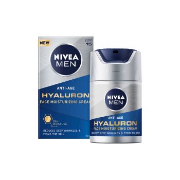NIVEA MEN ANTI-AGE HYALURON drėkinamasis veido kremas, 50 ml