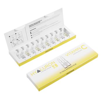 ALCINA HYALURON 2.0 & VITAMIN C veido odos ampulės (10 x 1 ml)