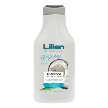 LILIEN 2 IN 1 COCONUT MILK plaukų šampūnas, 350 ml