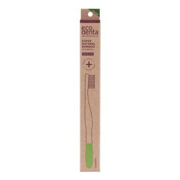 ECODENTA SUPER NATURAL BAMBOO MEDIUM dantų šepetėlis