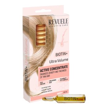 REVUELE BIOTIN+ ULTRA VOLUME plaukų koncentratas ampulėse (8 x 5  ml)
