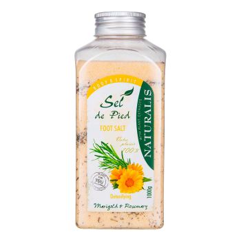 NATURALIS MARIGOLD & ROSEMARY pėdų druska, 1000 g