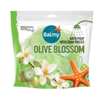 BALMY OLIVE BLOSSOM plaušinė su muilo gabaliukais