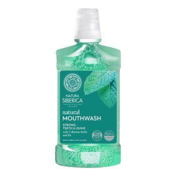 NATURA SIBERICA NATURAL 7 SIBERIAN HERBS AND ZN burnos skalavimo skystis, 520 ml