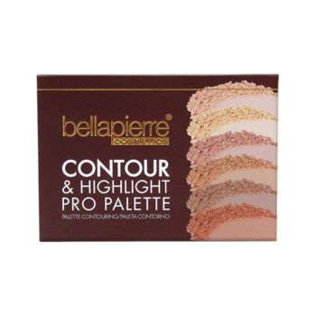 BELLAPIERRE CONTOUR & HIGHLIGHT veido bruožų modeliavimo paletė, 17,28 g