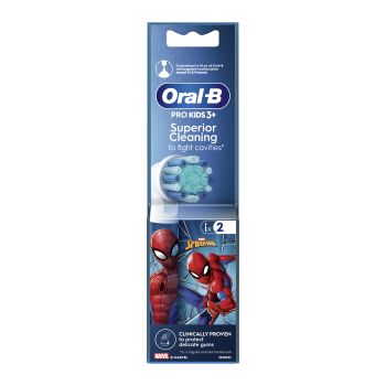 ORAL-B KIDS SPIDERMAN PRO elektrinio dantų šepetėlio galvutės (2 vnt.)