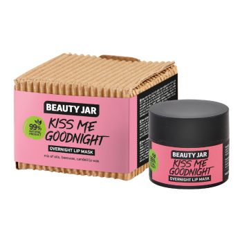 BEAUTY JAR KISS ME GOODNIGHT OVERNIGHT lūpų kaukė, 15 ml