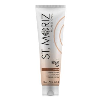 ST.MORIZ 1 DAY INSTANT TAN MEDIUM vienos dienos savaiminio įdegio kremas, 150 ml