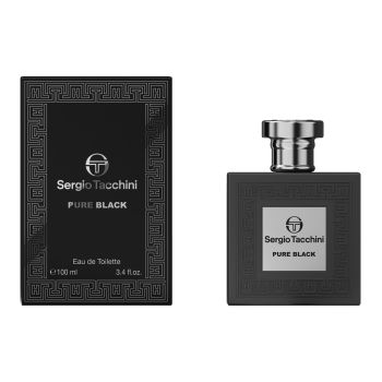 SERGIO TACCHINI PURE BLACK tualetinis vyrų vanduo, 100 ml