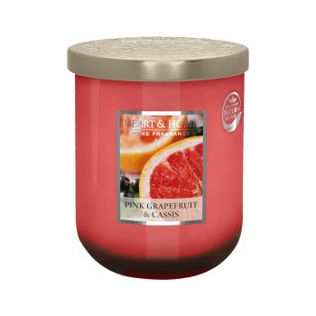 HEART & HOME PINK GRAPEFRUIT & CASSIS aromatinė žvakė, 110 g