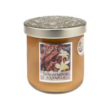 HEART & HOME SANDALWOOD & VANILLA aromatinė žvakė, 110 g