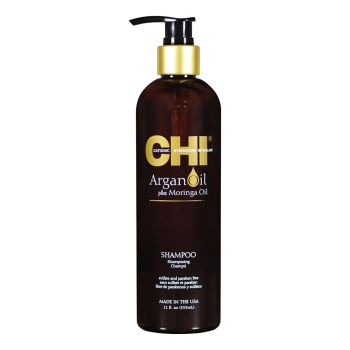 CHI ARGAN OIL WITH MORINGA OIL BLEND plaukų šampūnas, 340 ml