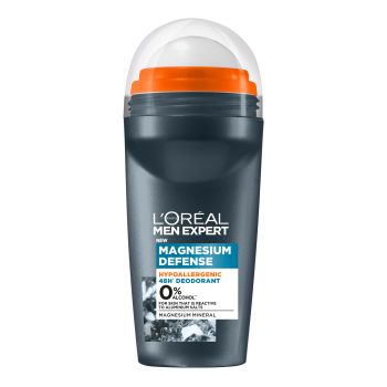 L'OREAL MEN EXPERT MAGNESIUM DEFENSE rutulinis dezodorantas, 50 ml