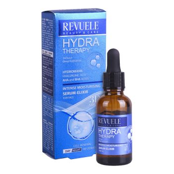 REVUELE HYDRA THERAPY INTENSE MOISTURISING veido serumas, 30 ml