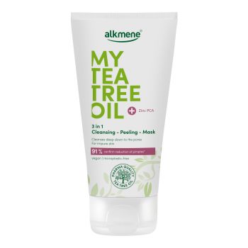 ALKMENE MY TEA TREE OIL 3 IN 1 veido valiklis - šveitiklis - kaukė, 150 ml