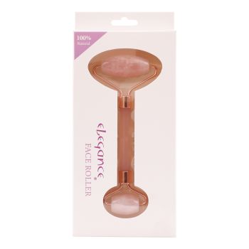 ELEGANCE ROSE QUARTZ dvipusis masažinis veido volelis