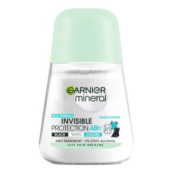 GARNIER MINERAL INVISIBLE PROTECTION 48H rutulinis dezodorantas, 50 ml