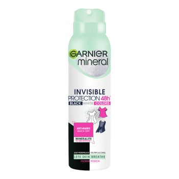 GARNIER MINERAL INVISIBLE PROTECTION 48H purškiamas dezodorantas, 150 ml