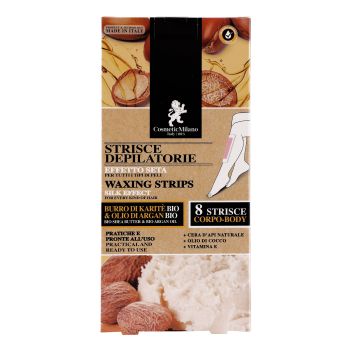 COSMETIC MILANO SILK EFFECT kūno depiliacinės vaško juostelės (8 vnt.)