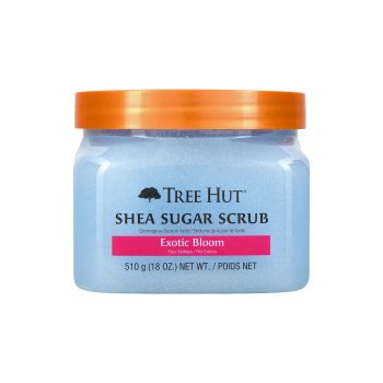 TREE HUT SHEA SUGAR EXOTIC BLOOM kūno šveitiklis, 510 g