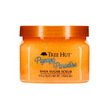 TREE HUT PAPAYA PARADISE SHEA SUGAR kūno šveitiklis, 510 g