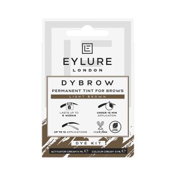 EYLURE DYBROW LIGHT BROWN rinkinys antakiams dažyti (2 x 5 ml)