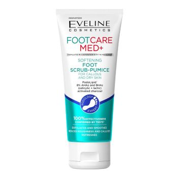 EVELINE FOOT CARE MED+ SOFTENING pėdų šveitiklis, 100 ml