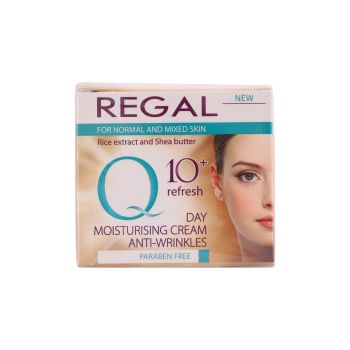 REGAL Q10+ REFRECH MOISTURISING dieninis kremas, 50 ml